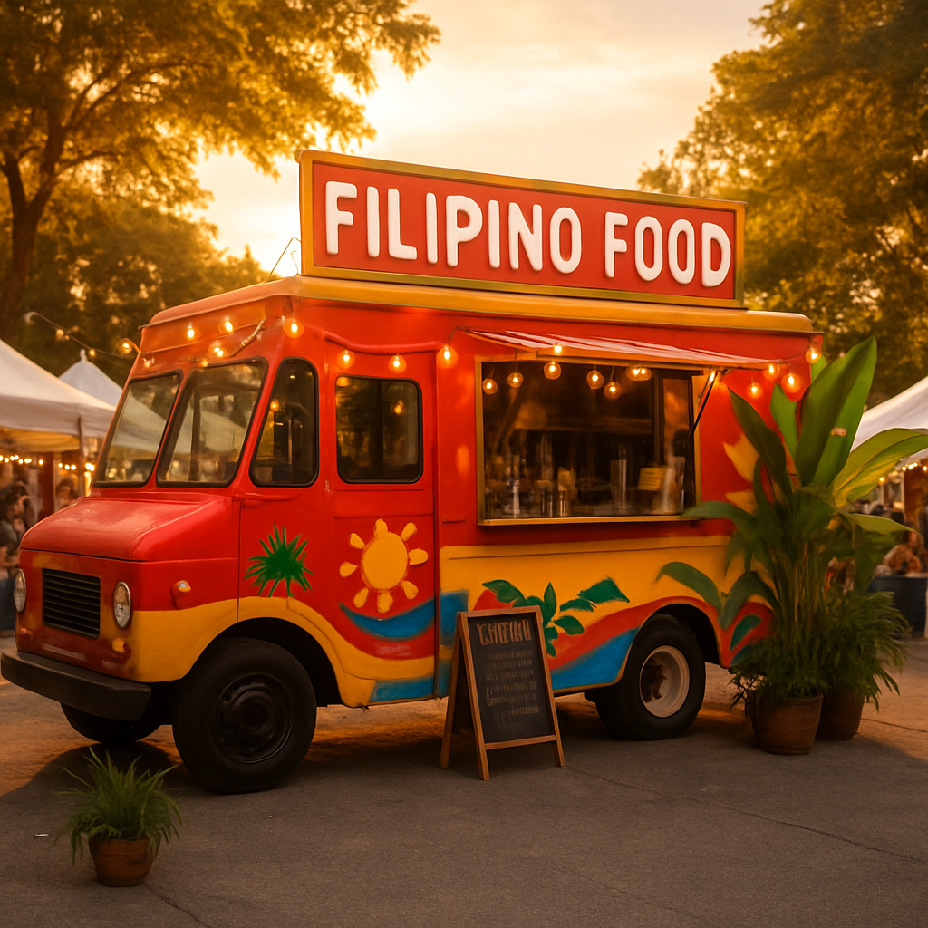 Lumpia Lane Australia food truck at a Queensland community market